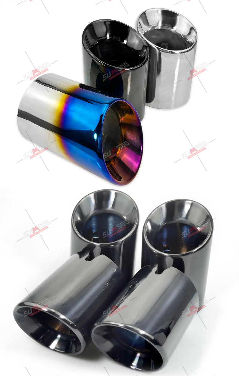 4x OEM Style Endrohrblende aus Edelstahl für F-Serie M2, M3, M4, M5, M6