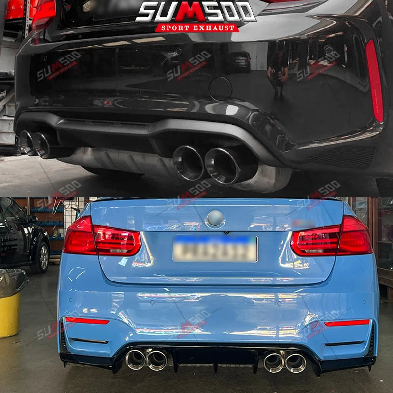 4x OEM Style Endrohrblende aus Edelstahl für F-Serie M2, M3, M4, M5, M6