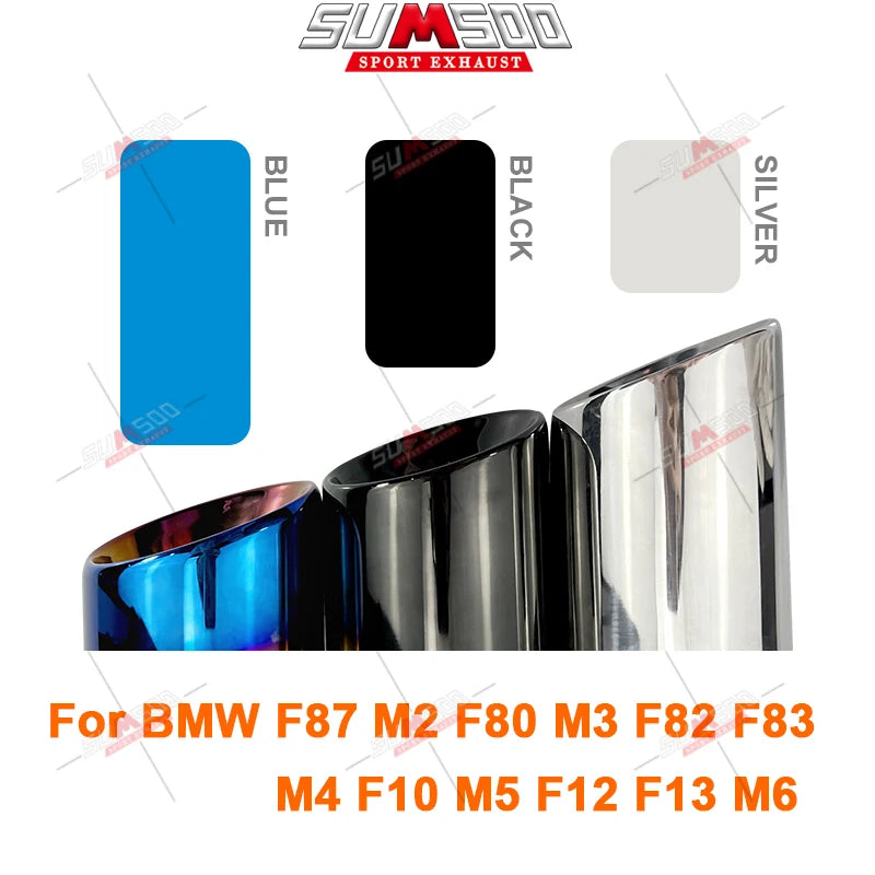 4x OEM Style Endrohrblende aus Edelstahl für F-Serie M2, M3, M4, M5, M6